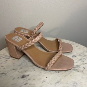 DV by Dolce Vita Sandals Size 10 heels braided nude beige